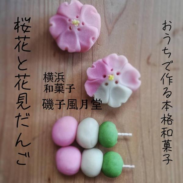 おうちで作る 上生菓子 本格和菓子キット 桜花と花見だんご 日本テレビZIPで紹介 特別付録 ぬりえ...