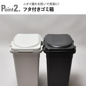 ゴミ箱 45リットル 屋外 ダストボックス 分...の詳細画像4
