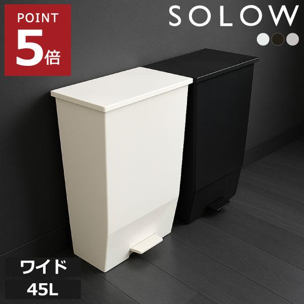 ゴミ箱 45リットル おしゃれ 分別 スリム ダストボックス キッチン用 蓋付き 生ゴミ フタ 袋が...