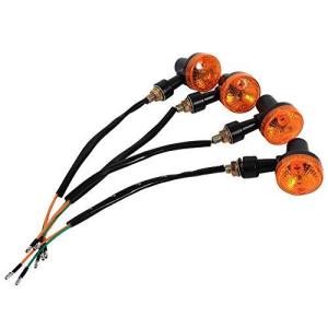 gn125 ウィンカー-Qiilu LEDサイドマーカー オートバイターンシグナルインジケータ 点滅琥珀色 12V 4個セット 汎用