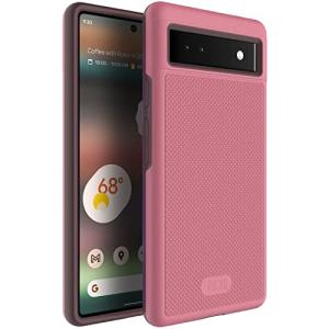 TUDIA Google Pixel 6a ケース 米軍MIL規格 2層保護耐衝撃性滑り止め超薄型TPU保護ハード Pixel6