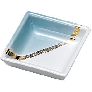 山下工芸 二色金彩角鉢ミニ 9.5×9.5×3cm 11299150