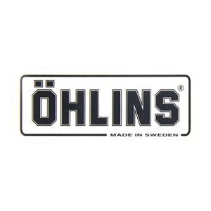 OHLINS オーリンズ クリアステッカー 黒 W55mm