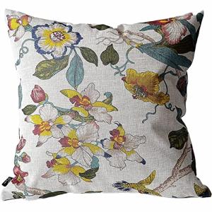 Kuai クッションカバー 45cm 60cm 30×50cm 花柄 オリエンタル アンティーク シノワズリ アジアン 北欧 インテリア ポリエステル