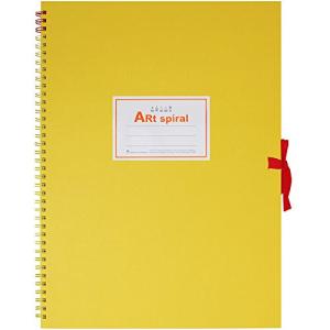 マルマン スケッチブック アートスパイラル F4 厚口画用紙 24枚 イエロー S314-04