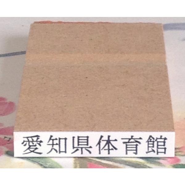 ゴム印・横３０ミリまで、文字の高さ4.75ミリ（13.5ポイント相当）フリーサイズ１行印