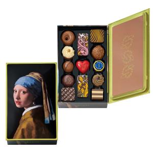 910 ガルニエ J 13個 ガルニエ バレンタイン2025 チョコレート アート缶