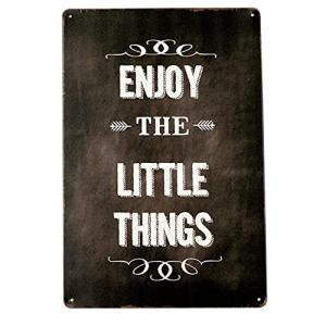 USA アメリカン デザイン ささいなことを楽しもう サインボード 看板 店舗 レストラン カフェ 車庫 バイク ガ