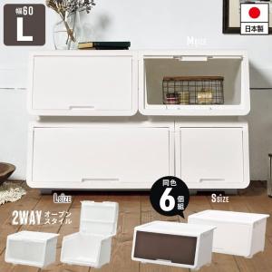 収納ボックス 前開き 収納 コンテナ Mサイズ 幅45 奥行43.1 高さ31