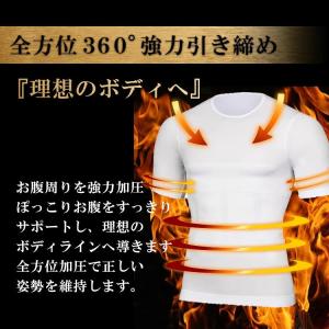 加圧シャツ メンズ 加圧インナー 半袖 着圧イ...の詳細画像1