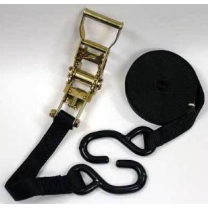 ラチェット タイダウンベルト ブラック 2本組