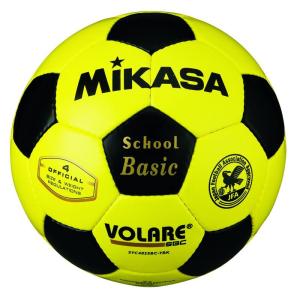 ミカサ(MIKASA) サッカーボール 4号 日本サッカー協会 検定球 (小学生用) イエロー/ブラ...