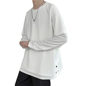 [Poperdision] メンズ 長袖 tシャツ 秋服 カットソー ティーシャツ 服 メンズ ファッション 大きい_サイズ 無地 軽い 柔らかい シルエット おしゃれ｜good-deal