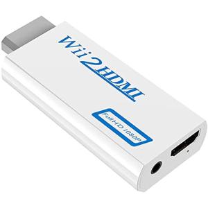 SZJUNXIAO Wii to HDMI変換アダプタ- Wii専用HDMI コンバーター720p/1080pに変換 3.5mmオーディオ 全部Wii ディスプレイモード対応 (相性付き)｜good-deal