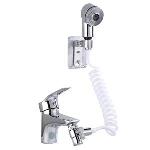 洗面台蛇口に繋げるシャワーヘッド トイレでの延長式 手持ち式 ノズルのシャンプー アーティファクト｜good-deal