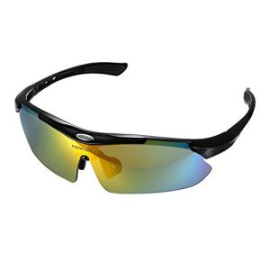 [Aroncent] サングラス 偏光 メンズ おしゃれ スポーツ サングラス 軽量 紫外線防止 ドライブ 自転車 釣り 野球 テニス スキー ランニング ゴルフ ク｜good-deal