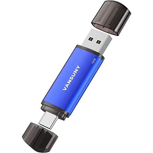 Vansuny USBメモリ Type C 32GB USBフラッシュドライブ 2in1 OTG U...