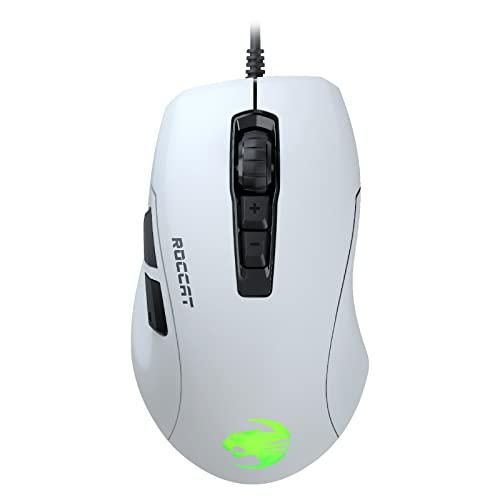 ROCCAT Kone Pure Ultra 有線 PVC ホワイト/白 光学式/16K/サイドボタ...