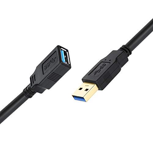 ZEQKULW USB 3.0延長3m USB3.0タイプAオス-メス 高速転送5Gbps USB延...