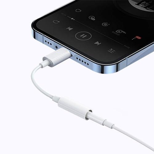 TRkin -i-Phone -3.5 mmイヤホンジャックアダプターAuxオーディオ暗号ケーブル通...