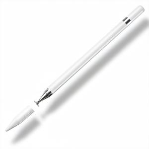 タッチペン ボールペン兼用 シンプルホワイトPencil スマホ タブレット対応 1本｜good-express