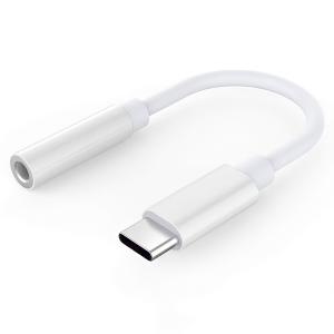 イヤホン 変換アダプタ USB type C Android iPad Pro/Aiir iPadmini6 Galaxy対応 ホワイト