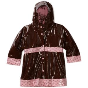 Western Chief Little Girls' Frenchy French Rain Coat, Chocolate, 並行輸入品｜good-face