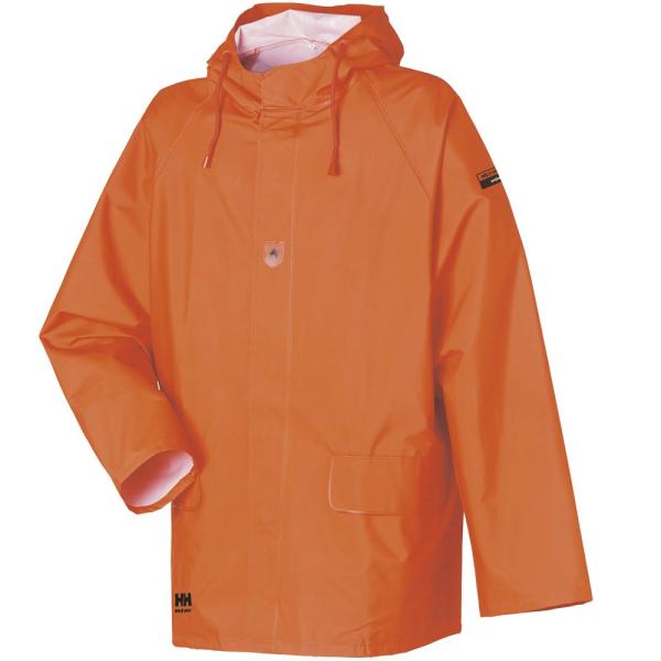 Helly Hansen ワークウェア メンズ Horten 難燃性 PVC レインジャケット、フラ...