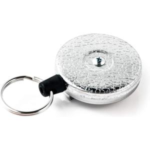 【並行輸入品】KEY-BAK オリジナルシリーズ 伸縮式キーリール ステンレススチール製のバネとケブ...