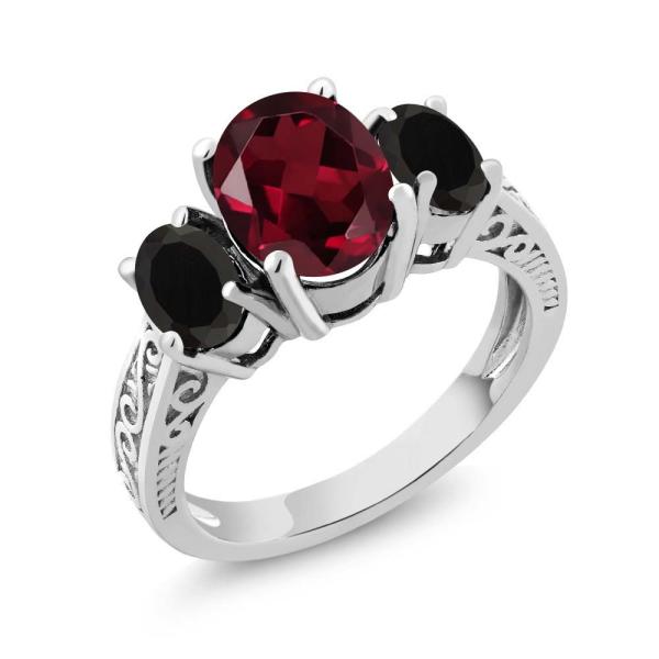 【並行輸入品】[Gem Stone King] 2.98カラット 天然 ロードライトガーネット 指輪...
