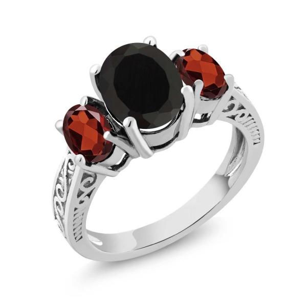 【並行輸入品】[Gem Stone King] 2.73カラット 天然 オニキス 指輪 リング レデ...