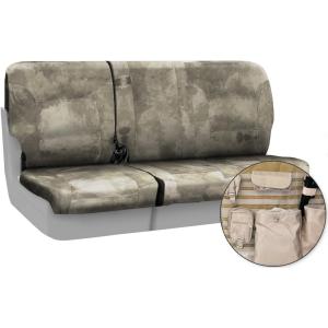 Coverking Custom Fit Rear 60/40 Bench Tactical Seat Cover for Select Oldsmobile Bravada Models - Cordura/Ballistic A-TACS Camo (Arid/Urban)