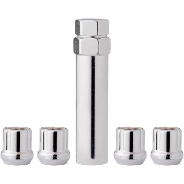 【並行輸入品】DPAccessories クロームホイールロック 7/16-20 オープンエンドスプ...