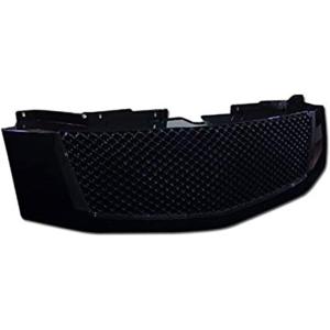 グリル Fits 2007-2014キャデラックエスカレードブラックステンレス