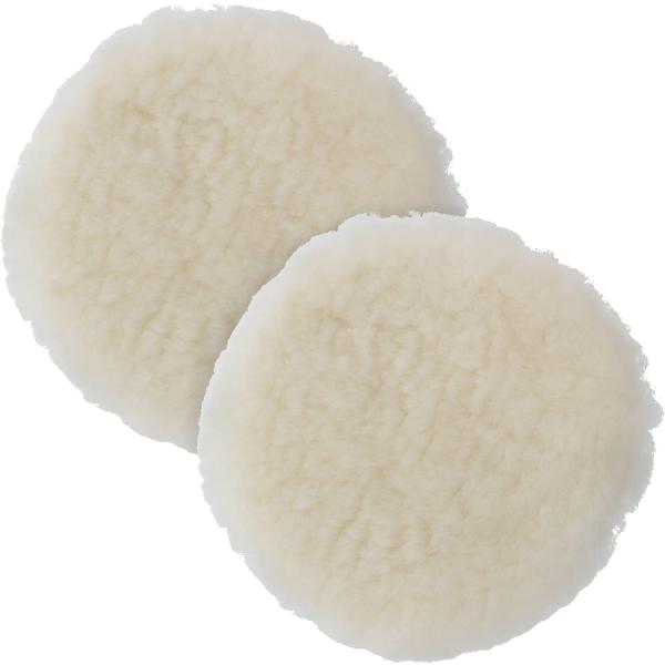 【並行輸入品】7 inch天然100 %ウール1 inch PileグリップBuffing &amp;研磨パ...