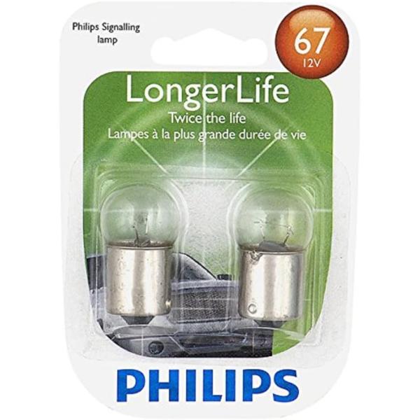 Philips 67LLB2 長寿命ミニチュア電球 2個パック　並行輸入品