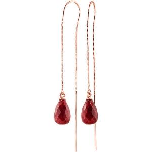 【並行輸入品】Galaxy Gold 14Kソリッドローズゴールド染め 6.60ct ルビー スレッ...