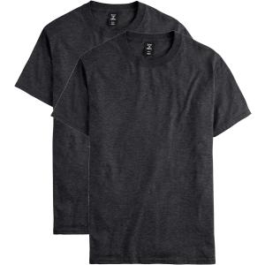 ヘインズ メンズトールサイズ Tシャツ がっしりした半そでシャツ 2枚入り US サイズ: X-Large Tall カラー: グレイ　並行輸入品｜good-face