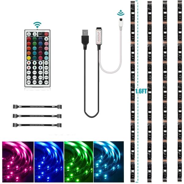 HOUHUI USB LED Strip Lights Kit  Light 4 Pre-Cut 1...