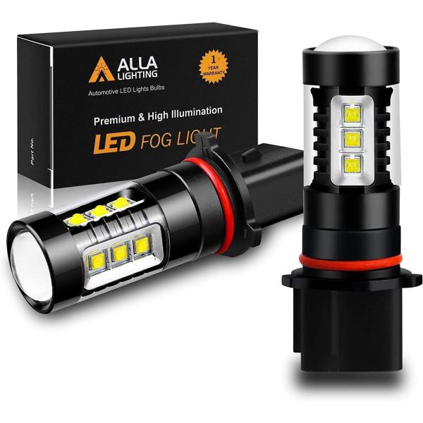 【並行輸入品】Alla Lighting 超高輝度 12278 PSX26W LEDフォグライト電球...