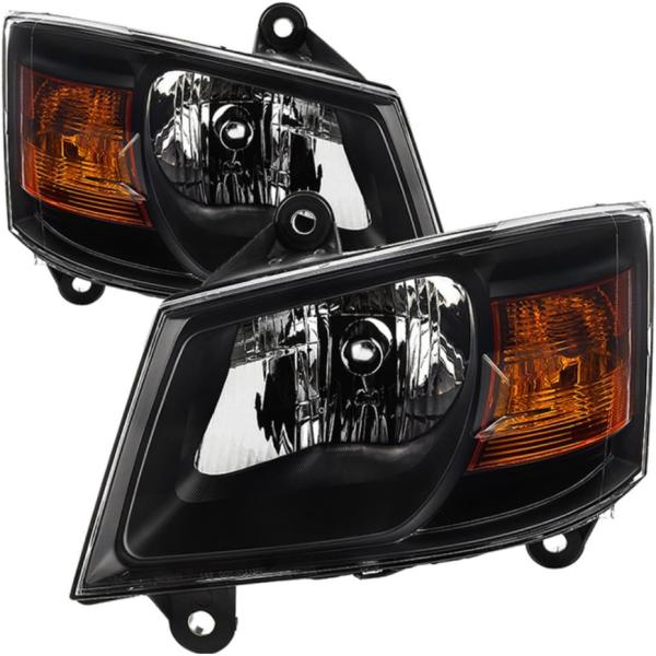 【並行輸入品】VIPMOTOZ ブラックハウジング OEスタイル ヘッドライト ヘッドランプ アセン...