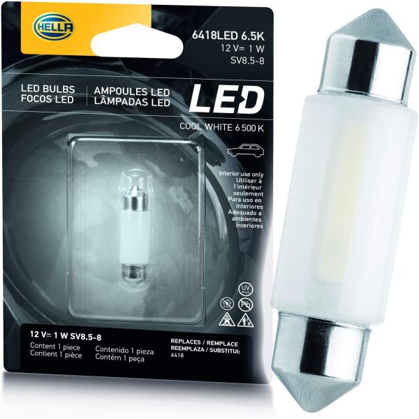 HELLA 6418LED 6.5K LED パフォーマンス電球 12V 1W　並行輸入品