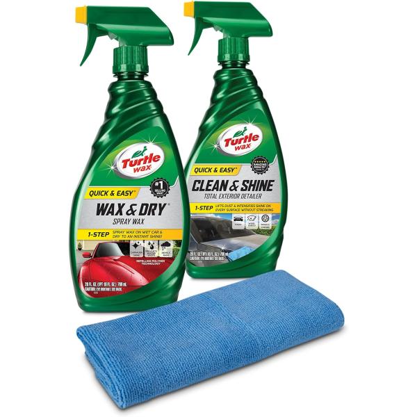 【並行輸入品】Turtle Wax 5835 クイック&amp;イージーワックス&amp;ディテーラーキット マイク...