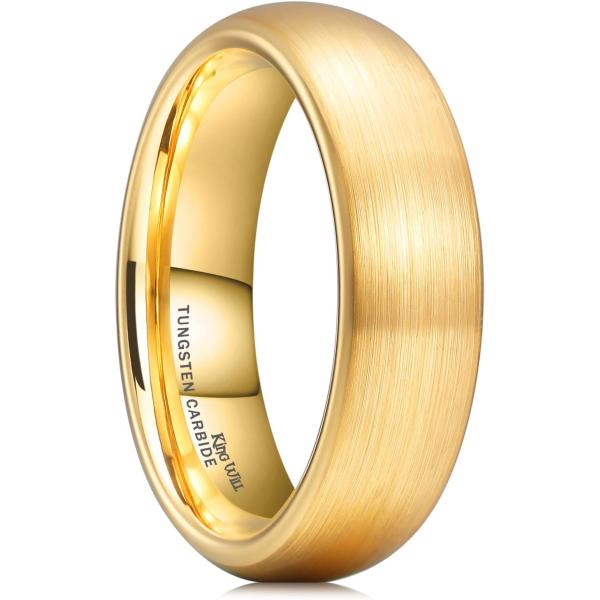 【並行輸入品】King Will Glory 14Kゴールド/ローズゴールド 4mm 6mm 8mm...