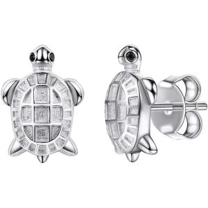 【並行輸入品】SilverCute s925スターリングシルバーキュートTurtleスタッドイヤリン...