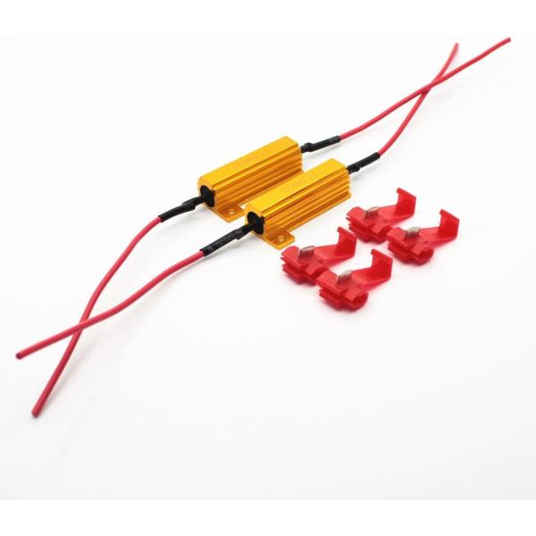 【並行輸入品】Alla Lighting 2個 50W 6ohm 負荷抵抗器 - LEDウィンカーバ...