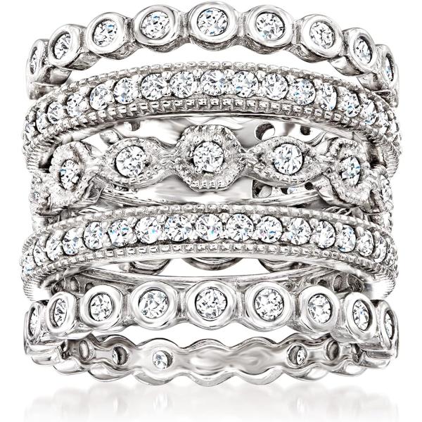 【並行輸入品】Ross-Simons 2.50 ct. t.w.CZ ジュエリーセット 5 エタニテ...