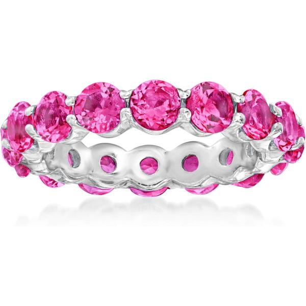 【並行輸入品】ross-simons 4.80 CT t.w.ピンクトパーズEternity Ban...