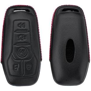 【並行輸入品】RoyalFox 純正 4ボタン レザー キーフォブケースカバー フォード マスタング...