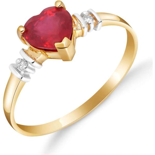 【並行輸入品】Galaxy Gold GG 1.03カラット 14K ソリッドゴールドリング ルビー...